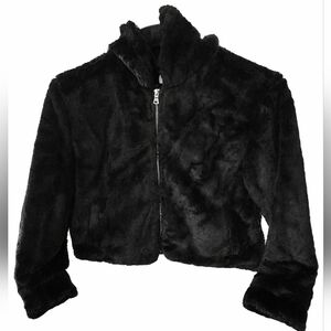 🖤 Kensie Jeans Black Faux Fur Jacket – XL – NWOT - Minimalist